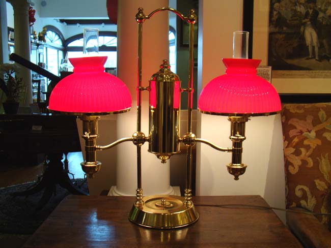 A fine late 19th century Double Student Lamp circa 1880-1900 — image 3